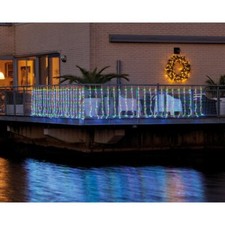 TENDA LUCI CASCATA LUMINOSA 420 LED MULTICOLOR  LUN.4MT  EFFETTO NEVICATA 494799