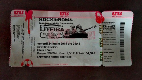 Biglietto concerto litfiba - biglietto,