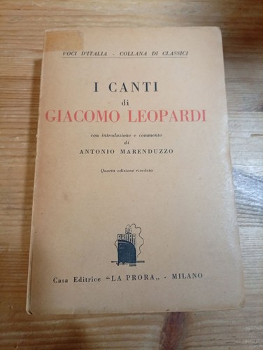 Canti giacomo leopardi - canti,