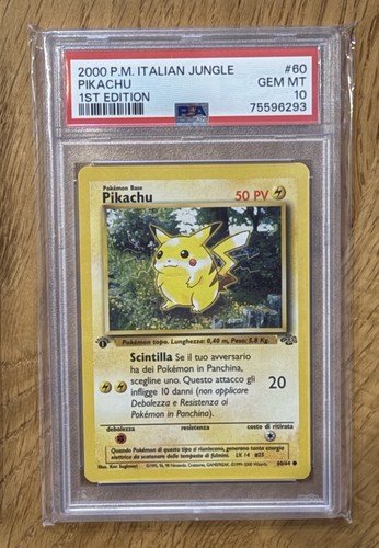 Pokemon pikachu psa 10 - pokemon,