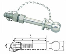 PERNO GANCIO TRAINO A SFERA