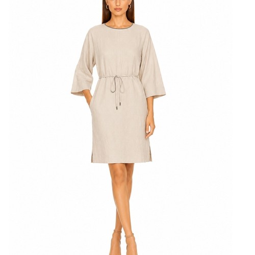 Abito peserico beige con - abito,