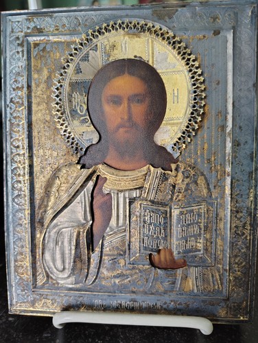 Antica icona russa - , cristo