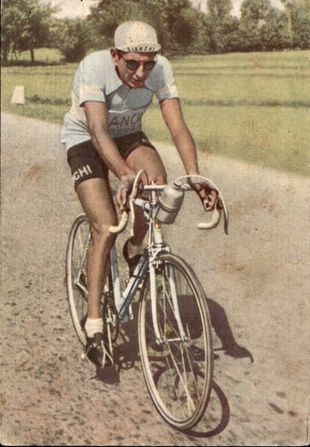 Cartolina vintage ciclista - cartolina,