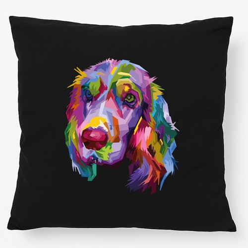Kissen cocker spaniel colorful - kissen,