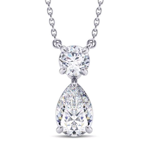 Ciondolo solitario diamante