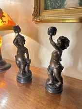 Coppia Di Mori Candelabri In