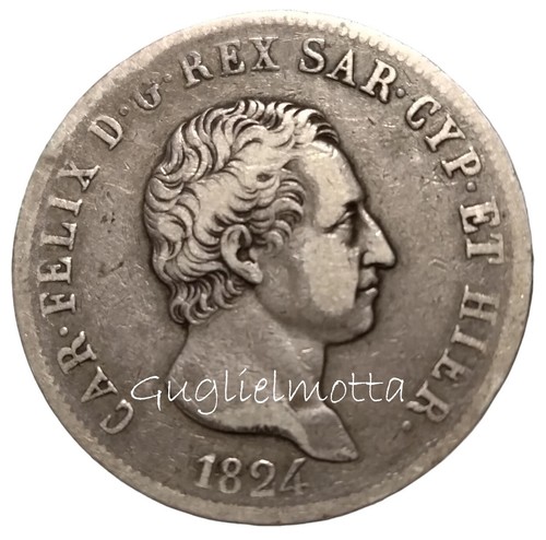 Carlo felice lire 1824 - carlo,