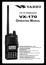 Yaesu VX-170 Manuale