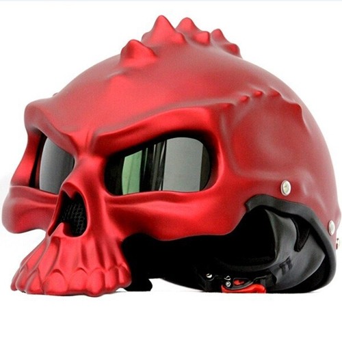 Casco mezza faccia teschio - mezza,