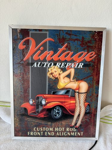 Insegna luminosa vintage auto - vintage,