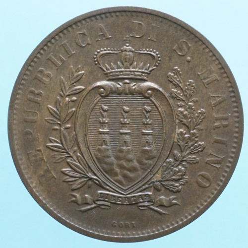 San marino centesimi - san, 1875
