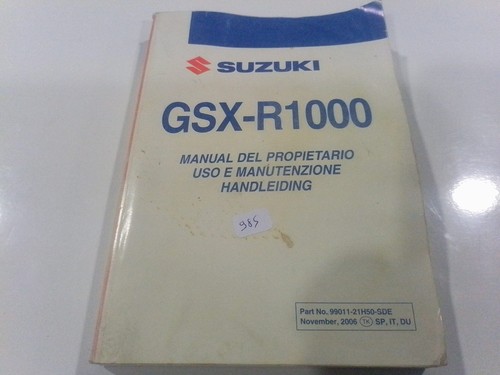 Suzuki gsx 1000 libretto - gsx-r,