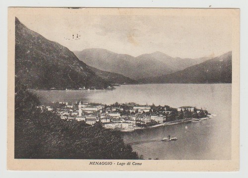 Menaggio viaggiata 1938 - menaggio,