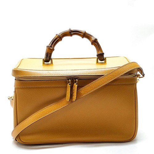 Gucci borsa vanity bambù - borsa,