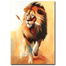 NOVAARTE quadro acrilico quadro animali pittura astratta arte moderna re ORIGINALE