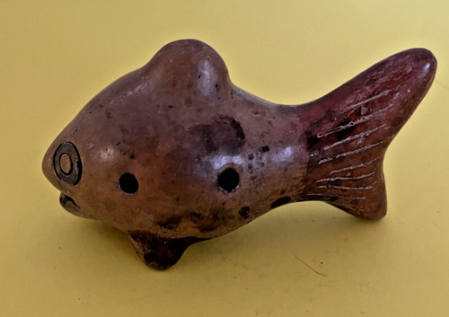 Fischietto pesce ceramica