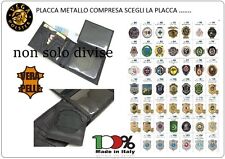 Portafoglio Pelle + Placca Vega Holster Italia 1WG PS CC GPG Guardie Giurate 1WG