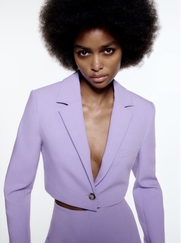 Blazer donna zara viola - donna,