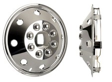 2x Copricerchio Cromato 15"