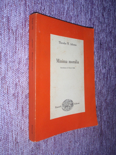 Adorno minima moralia - –,