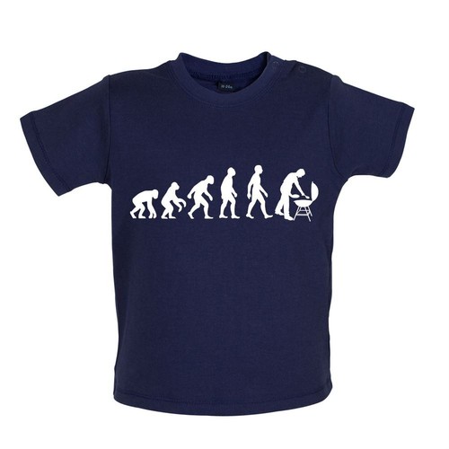 Evolution man bbq t shirt - evolution,