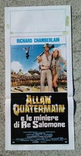 locandina ALLAN QUATERMAIN miniere Re Salomone Richard Chamberlain Sharon Stone