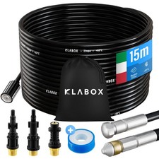 Sonda Sturatubi per Idropulitrice 15 Metri Compatibile con Karcher K2 K7 Lavor