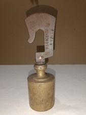 Antico Raro Peso in ottone ferro per bilancia stadera bascula (No Antica Pesiera