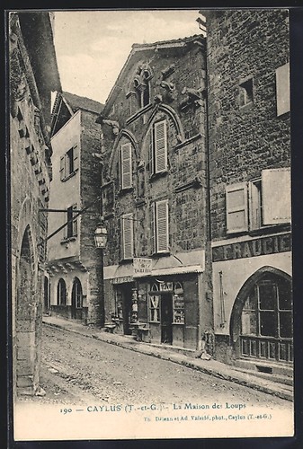 Cpa caylus maison des - caylus,,