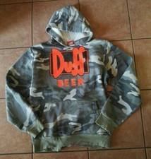 The Simpsons DUFF BEER Felpa con cappuccio e bambino ragazzo 14 anni