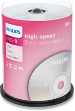 DVD-R Vergini  DM4S6B00F 4,7GB, 120Min. in Campana Da 100 Pezzi