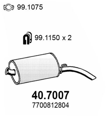 Asso endschalldämpfer für - asso,