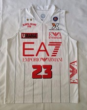 CANOTTA BASKET OLIMPIA MILANO EA7 2013/14 #23 LANGFORD MATCH WORN