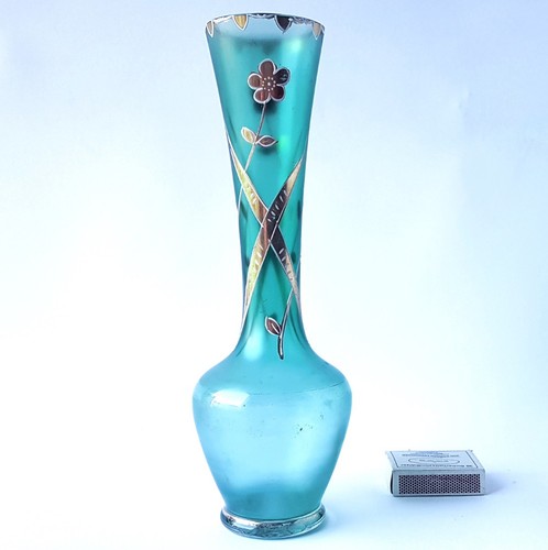 Vaso vetro art nouveau con - vaso, in