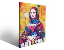 Stampe Popart Gioconda Pop Art quadro su tela arte moderna arredamento