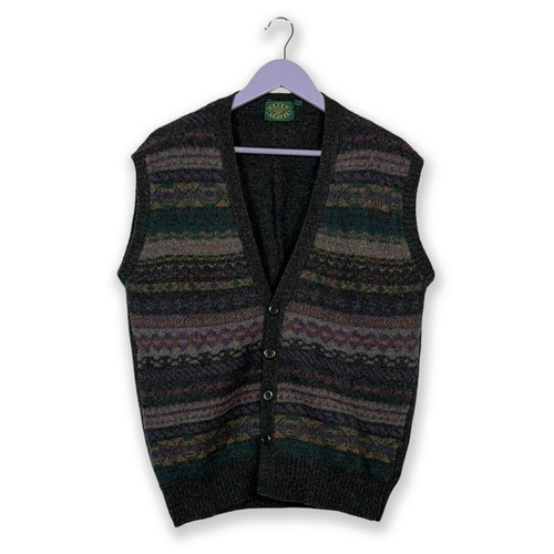 Gilet vintage grigio scuro - vintage, a