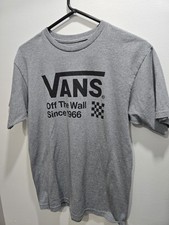 T-shirt uomo VANS Off The Wall grigia taglia media 