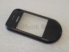 Cover originale Nokia 7373 A | front cover | guscio superiore nero cromato 0251476 NUOVO