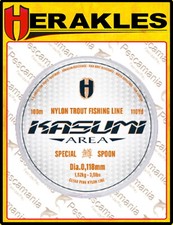 Monofilo Japan mulinello Herakles KASUMI CLEAR PINK mt.100 spinning TROUT AREA