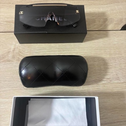 Chanel black sunglasses with