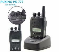 PUXING PX-777 UHF 400-470Mhz Radio 5W 1200mAh Walkie Talkie Portatile 