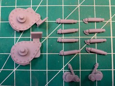 Tamiya 1/35 M2 Bradley Corrected Hull Mounts and shocks