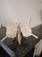  decorazione casa centrotavola farfalla in metallo colore oro è bianco 