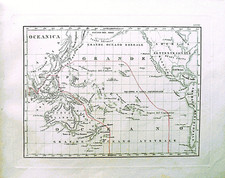 Mappa antica Oceania Australia