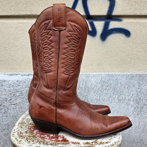 Stivale pelle texano vintage - stivale,