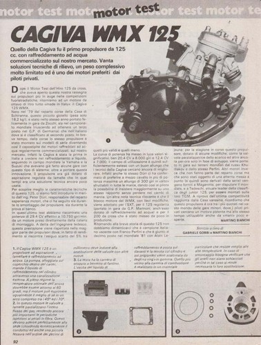 Advertising test motore cagiva - advertising,
