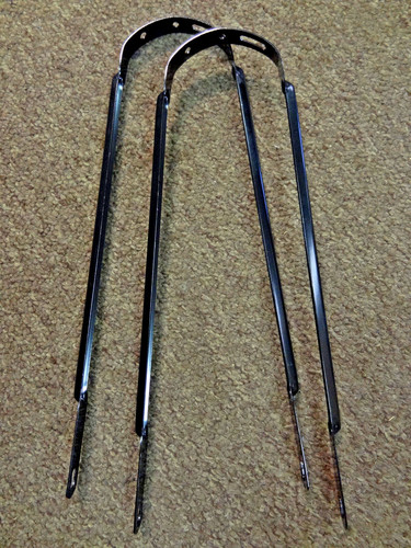 Bracci parafango neri coppia