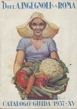 INGEGNOLI ROMA 2 CATALOGHI GUIDA (Agricoltura Giardinaggio Botanica) 1937 1938