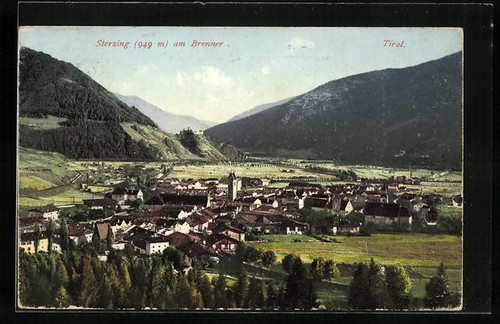 Cartolina vipiteno panorama - vipiteno,,